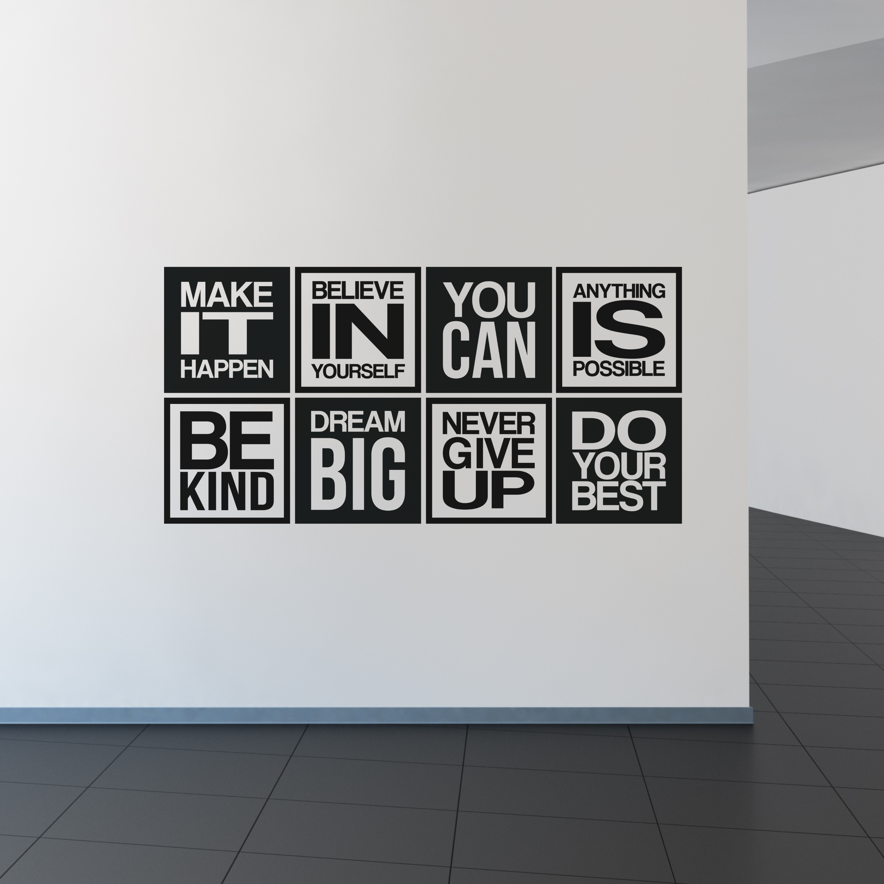 8 pc Motivational Wall Decal – My Vinyl Story