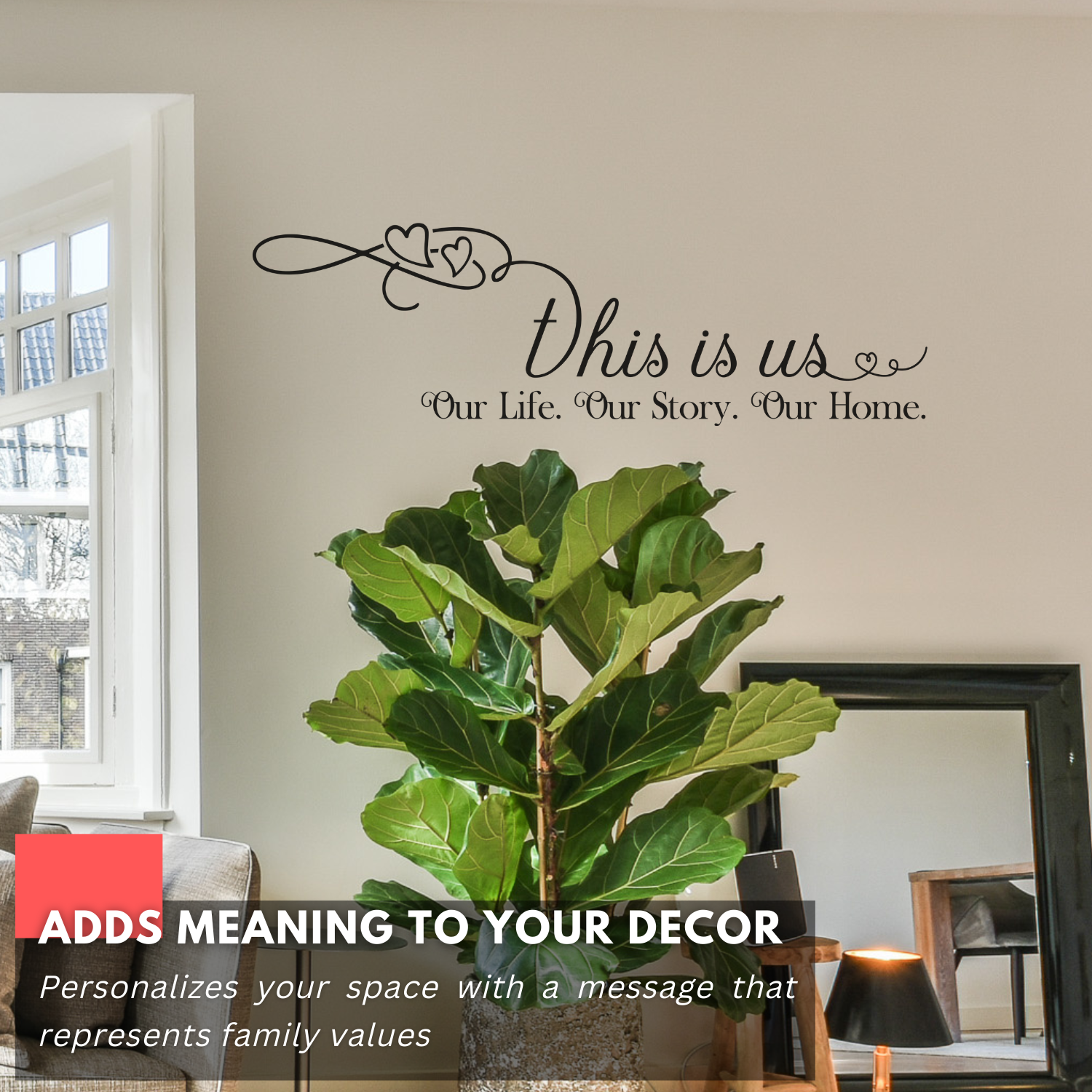 My Vinyl Story - This is Us Wall Decal - Family Sticker Quote, Inspira