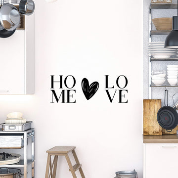 Home Heart Love Wall Decal Sticker