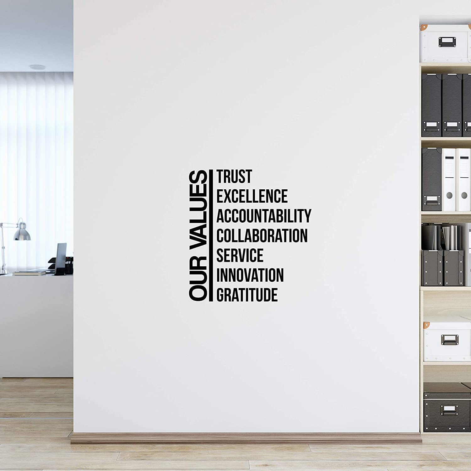 Our Values Wall Decal Sticker My Vinyl Story