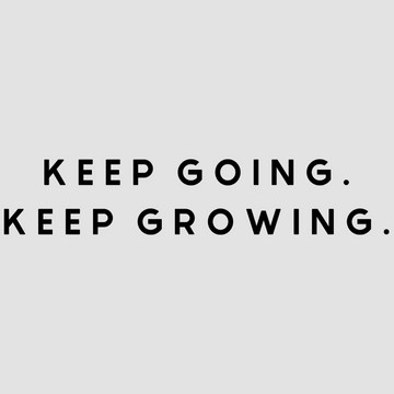 Inspire creativity and motivation with Keep Going. Keep Growing, available in white; black. An ideal choice for home or office spaces.  motivational wall decal, inspirational wall quotes, inspirational wall stickers, motivational wall decal for office.