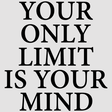 Motivational wall decal featuring inspirational wall quotes and stickers for your-only-limit-is-your-mind. <p>Unlock your potential with this empowering wall decal that reads, <em>Your Only Limit Is Your Mind.</em> Perfect for offices, home gyms, or personal growth spaces, this motivational quote serves as...