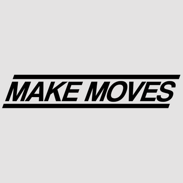 Bring positivity to your space with Make Moves in white; black. A stylish choice for motivational wall decor in offices and homes.  motivational wall decal, inspirational wall quotes, inspirational wall stickers, motivational wall decal for office.