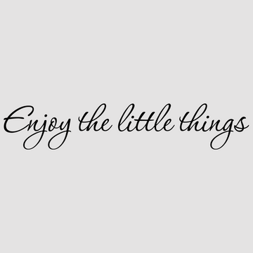 motivational wall decal, inspirational wall quotes, inspirational wall stickers, motivational wall decal for office, enjoy the little things