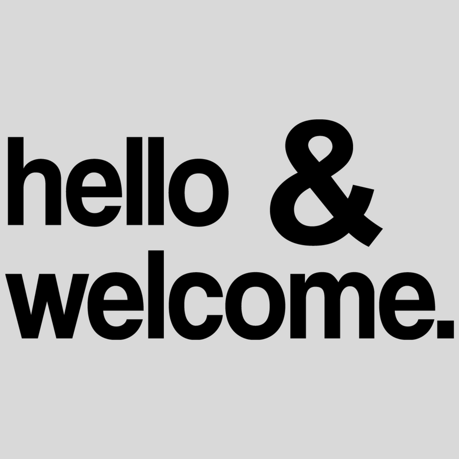 Hello and Welcome