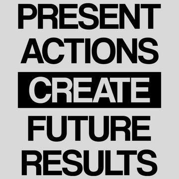 Present Actions Create Future Results