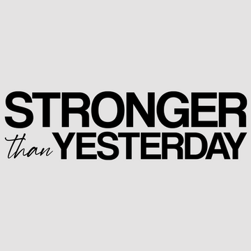 Motivational wall decal featuring inspirational wall quotes and stickers for stronger-than-yesterday. <p>Motivate yourself to keep improving with this empowering wall decal that reads, <em>Stronger Than Yesterday.</em> Perfect for home gyms, workout spaces, or personal growth areas, this inspirational...