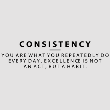 motivational wall decal, inspirational wall quotes, inspirational wall stickers, motivational wall decal for office, consistency you are what you repeatedly do every day. excellence is not an act, but a habit