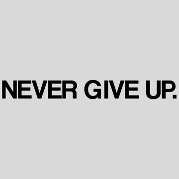 Never Give Up