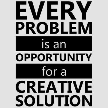 motivational wall decal, inspirational wall quotes, inspirational wall stickers, motivational wall decal for office, every problem is an opportunity for a creative solution