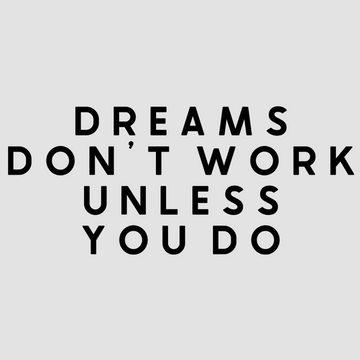 motivational wall decal, inspirational wall quotes, inspirational wall stickers, motivational wall decal for office, dreams don't work unless you do