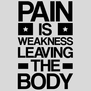 Pain is Weakness Leaving the Body