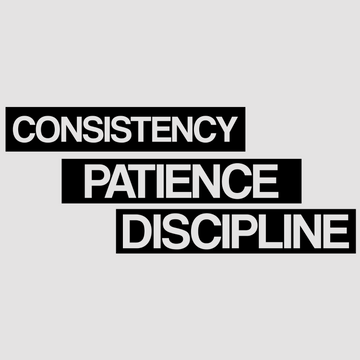 motivational wall decal, inspirational wall quotes, inspirational wall stickers, motivational wall decal for office, consistency patience discipline