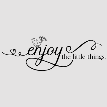 motivational wall decal, inspirational wall quotes, inspirational wall stickers, motivational wall decal for office, enjoy the little things