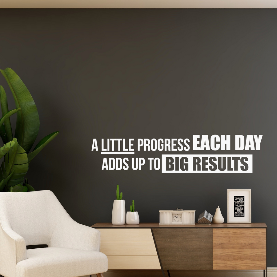 A Little Progress Each Day Adds Up to Big Results