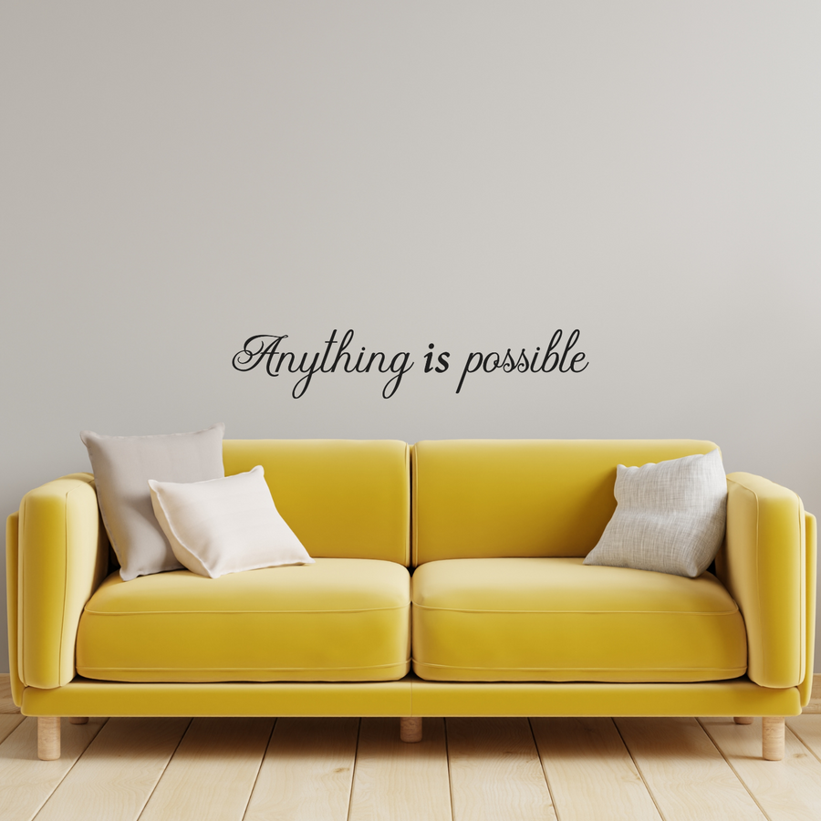 motivational wall decal, inspirational wall quotes, inspirational wall stickers, motivational wall decal for office, beige and yellow