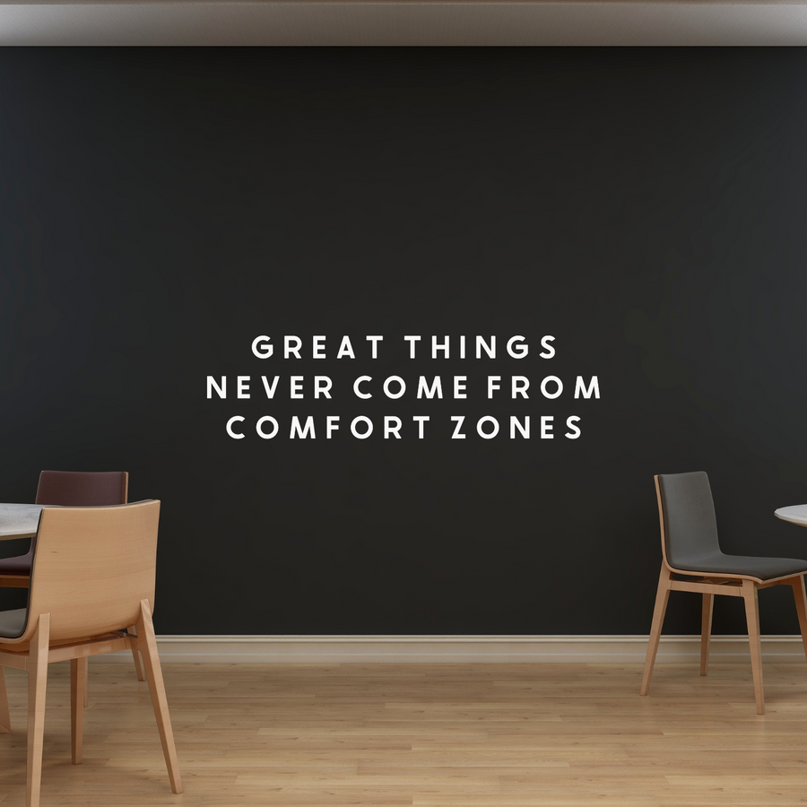 motivational wall decal, inspirational wall quotes, inspirational wall stickers, motivational wall decal for office, dark room office decor