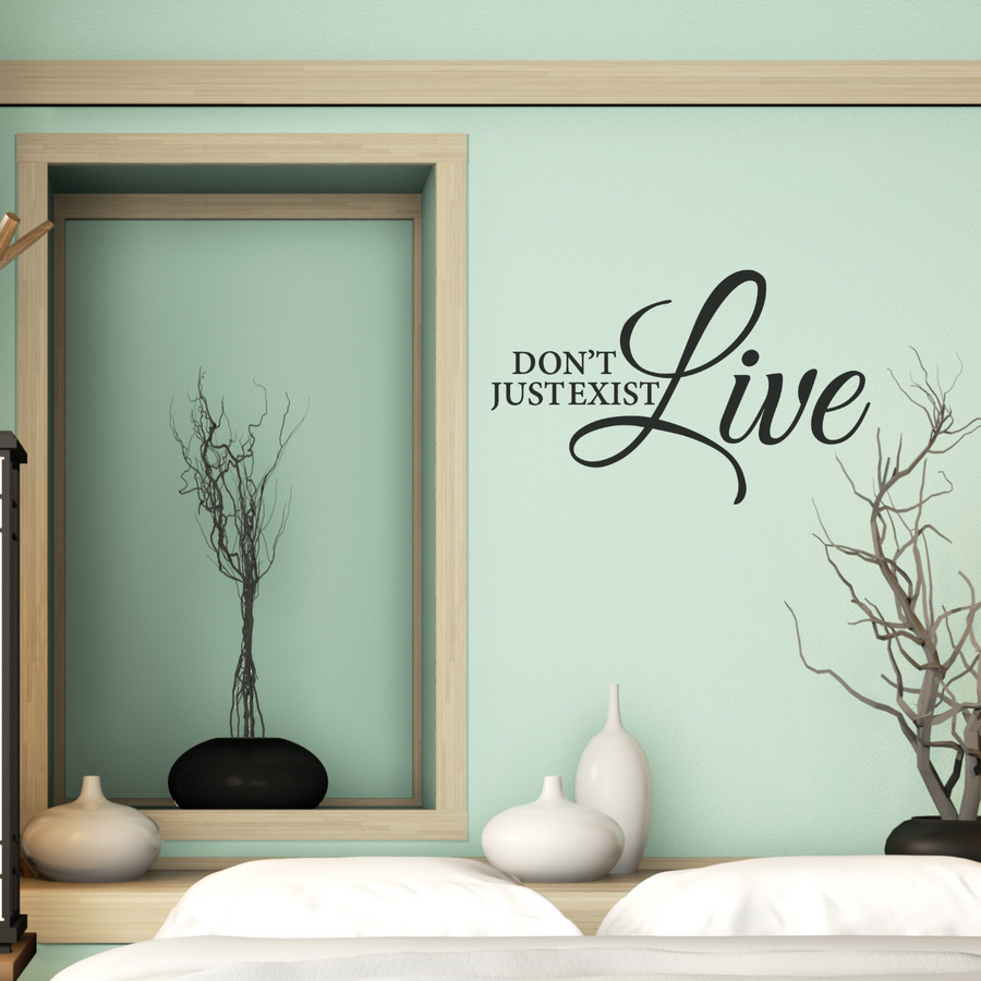 motivational wall decal, inspirational wall quotes, inspirational wall stickers, motivational wall decal for office, zen teal