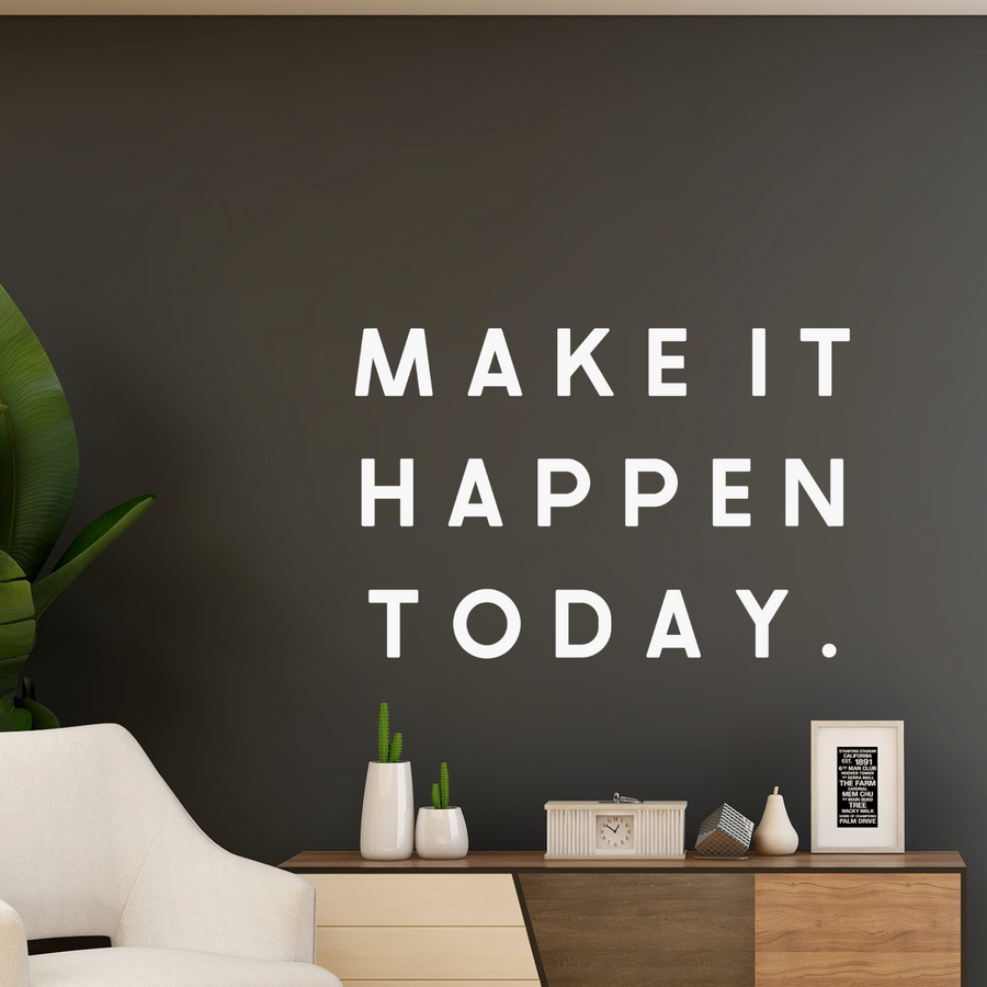 Motivational wall decor, featuring various colors tones, adds a touch of inspiration to your walls. Suited for any home or office.  motivational wall decal, inspirational wall quotes, inspirational wall stickers, motivational wall decal for office.