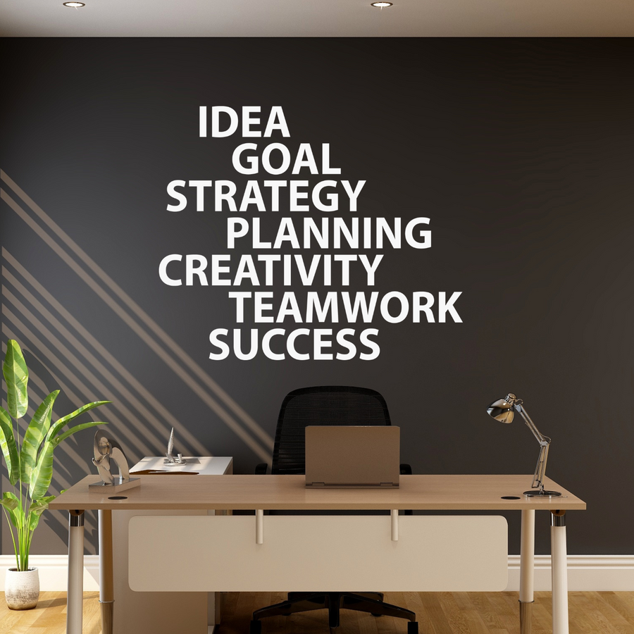 Inspire creativity and motivation with Motivational wall decor, available in various colors. An ideal choice for home or office spaces.  motivational wall decal, inspirational wall quotes, inspirational wall stickers, motivational wall decal for office.