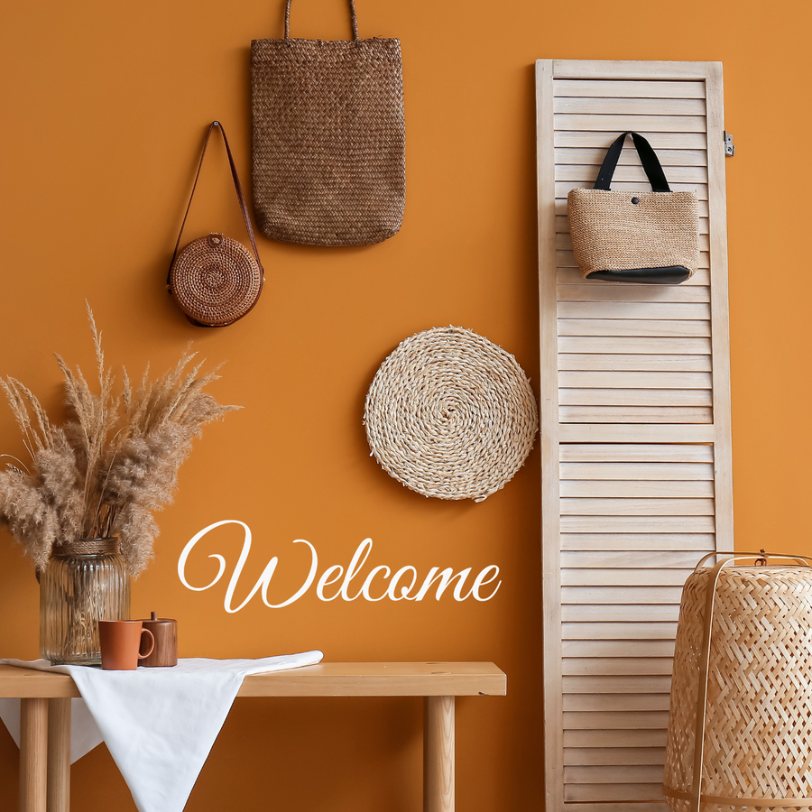 Motivational wall decal featuring inspirational wall quotes and stickers for welcome. 