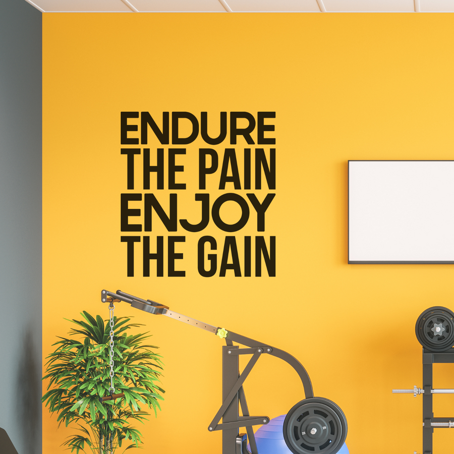 motivational wall decal, inspirational wall quotes, inspirational wall stickers, motivational wall decal for office, yellow wall gym