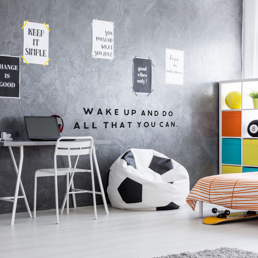 Motivational wall decal featuring inspirational wall quotes and stickers for wake-up-and-do-all-that-you-can. 