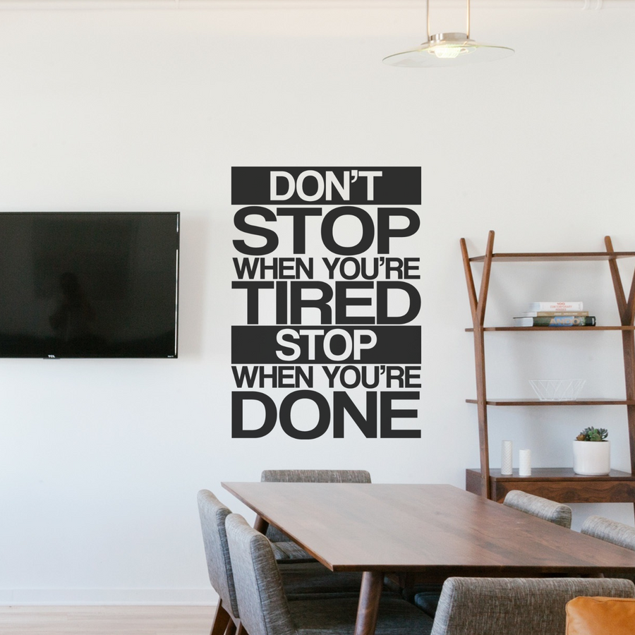 motivational wall decal, inspirational wall quotes, inspirational wall stickers, motivational wall decal for office, room with tv