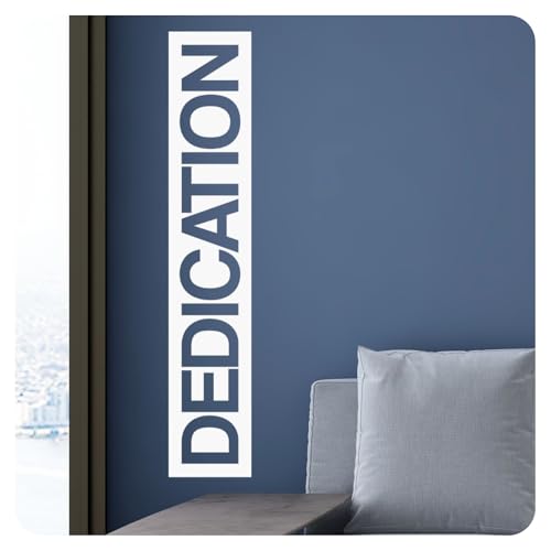 My Vinyl Story – Dedication Wall Decal – Motivational Vinyl Quote for Gym or Office, Inspirational Wall Sticker, Easy to Apply and Removable