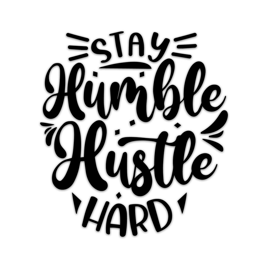 Stay Humble Hustle Hard Inspirational Wall Decals for Bedroom Motivational Decal Quote Positive Kids Word Sayings Sticker Home Office Sign Classroom Decor Art Removable Vinyl Decorations