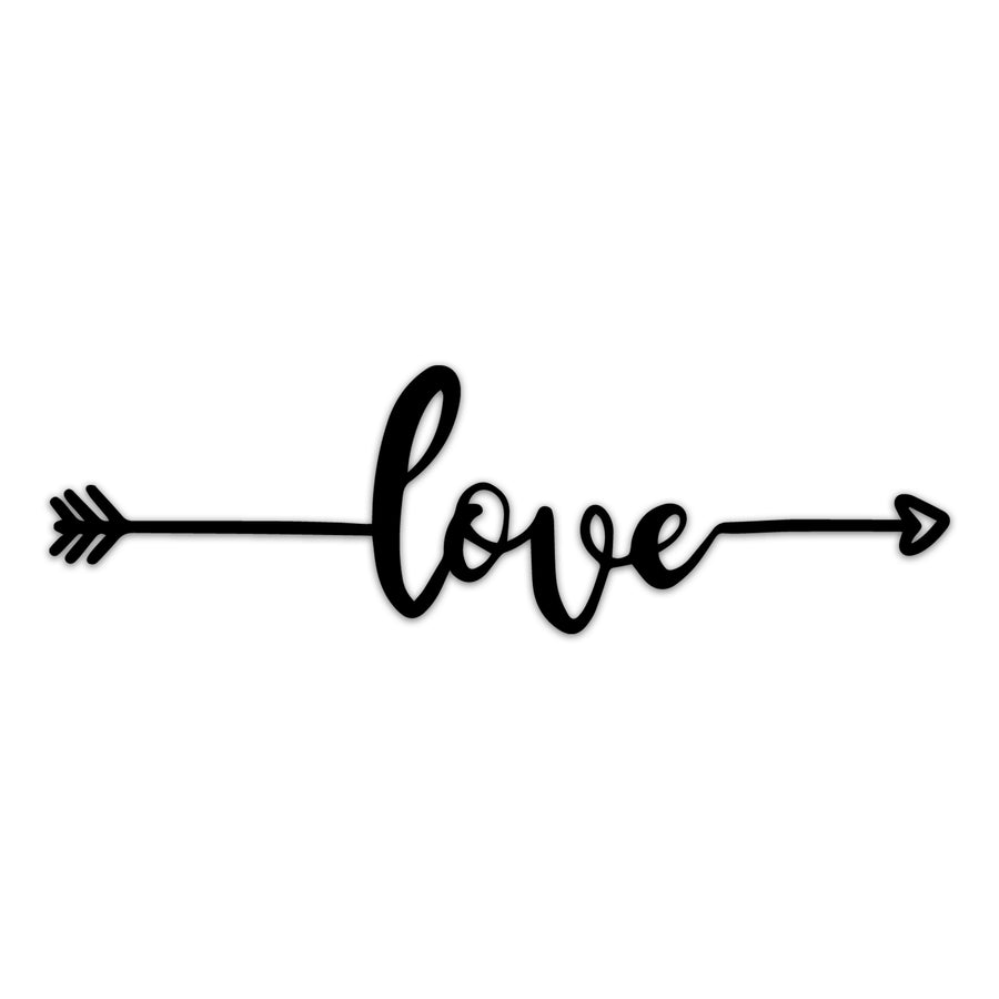 Love Arrow Inspirational Wall Decals for Bedroom Motivational Decal Quote Positive Kids Word Sayings Sticker Home Office Sign Classroom Decor Art Removable Vinyl Decorations