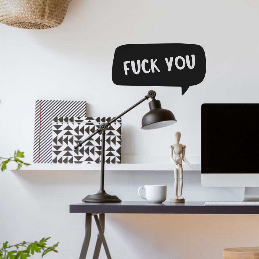 My Vinyl Story Fuk You Funny Decal Sticker Decor Bedroom Decoration Art Decal Decoration Adhesive Removable Vinyl Artwork Kids Decorative Wall Art Graphic Signs