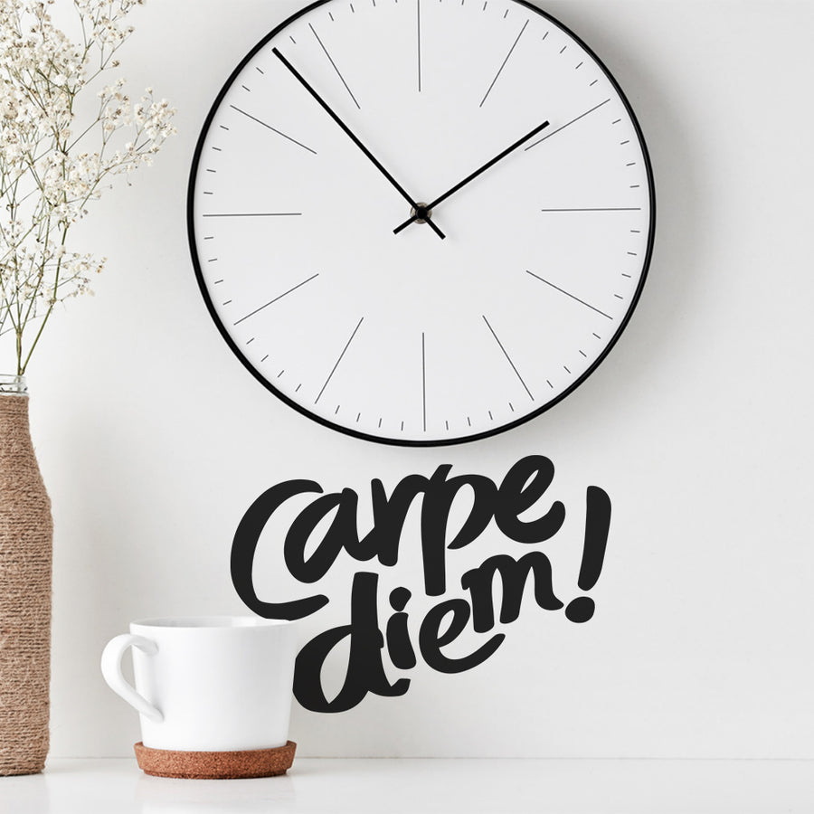 My Vinyl Story Carpe Diem Funny Decal Sticker Decor Bedroom Decoration Art Decal Decoration Adhesive Removable Vinyl Artwork Kids Decorative Wall Art Graphic Signs Live for Today
