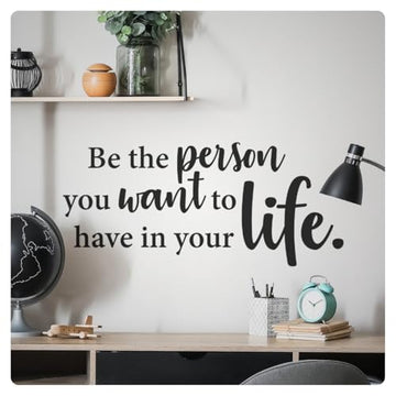 Be The Person Wall Decal Sticker – Inspirational Motivational Vinyl Quote Art Decor for Bedroom, Living Room, Home Office – Removable Positive Affirmation by My Vinyl Story