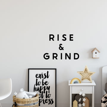 Rise and Grind Wall Decal Sticker