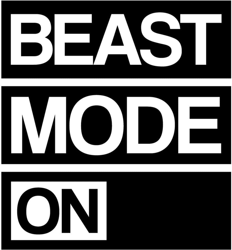 Beast Mode On Wall Decal Sticker