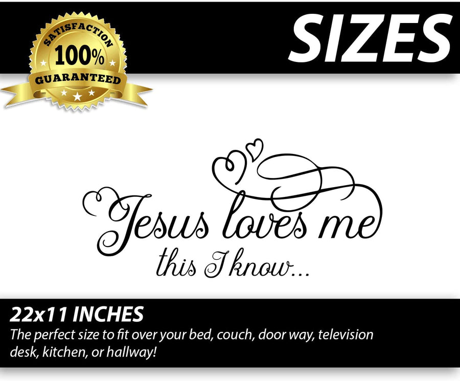 Jesus Loves Me This I Know Wall Decal Sticker