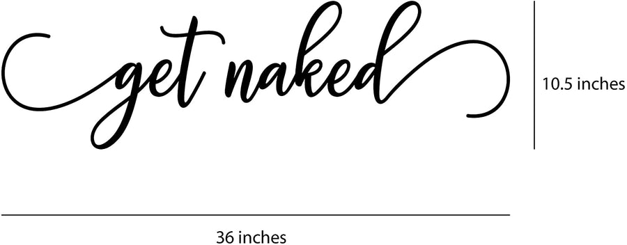 Get Naked Wall Decal Sticker