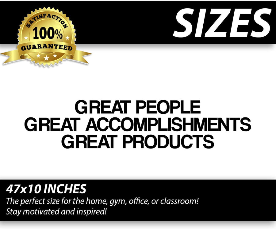 Great People Great Accomplishments Great Products Wall Decal Sticker
