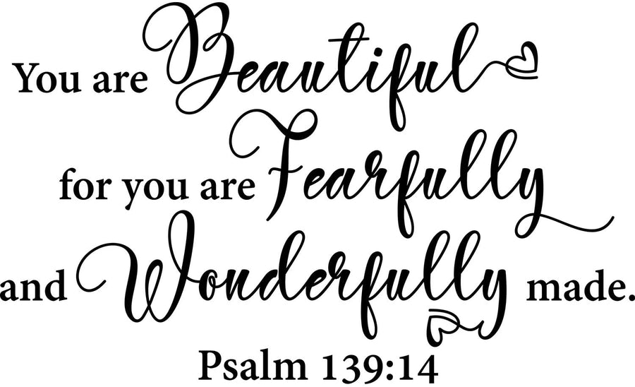 Psalm 139:14 Wall Decal Sticker