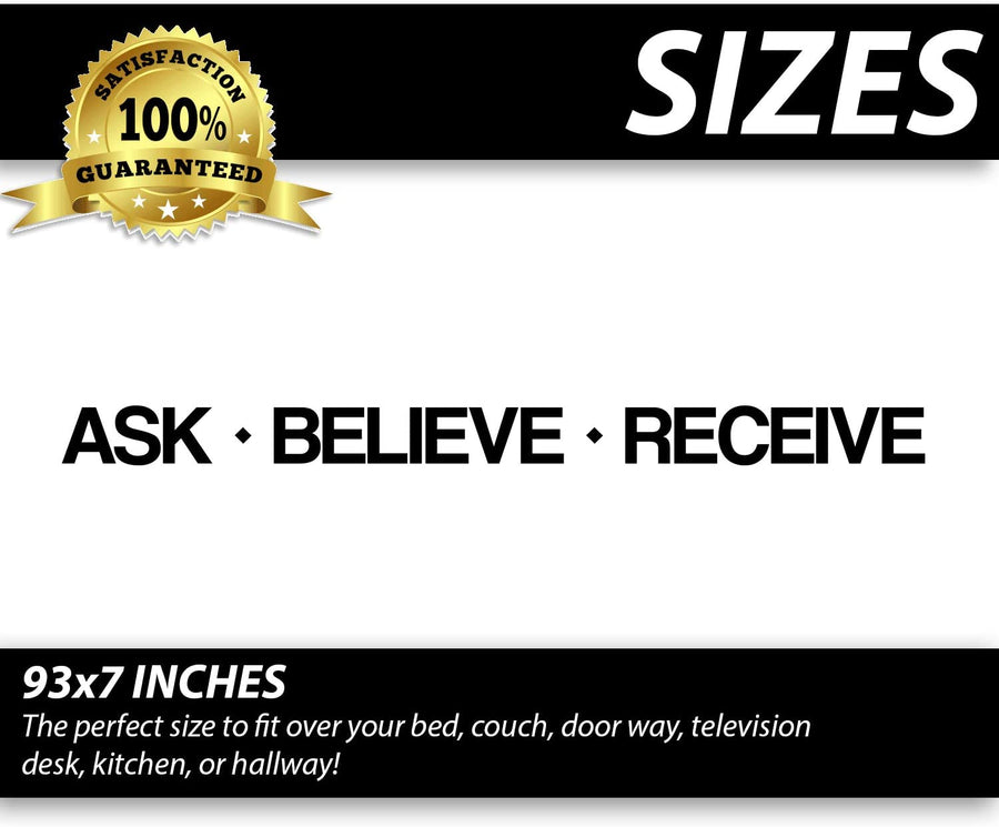 Ask Believe Receive Wall Decal Sticker