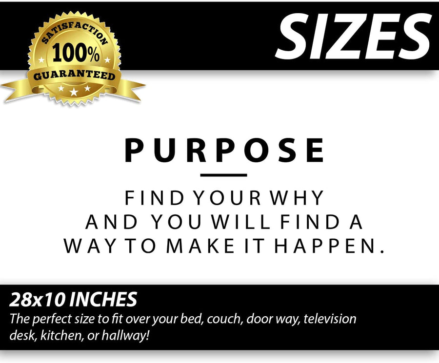Purpose Find Your Why And You Will Find A Way To Make It Happen Wall Decal Sticker