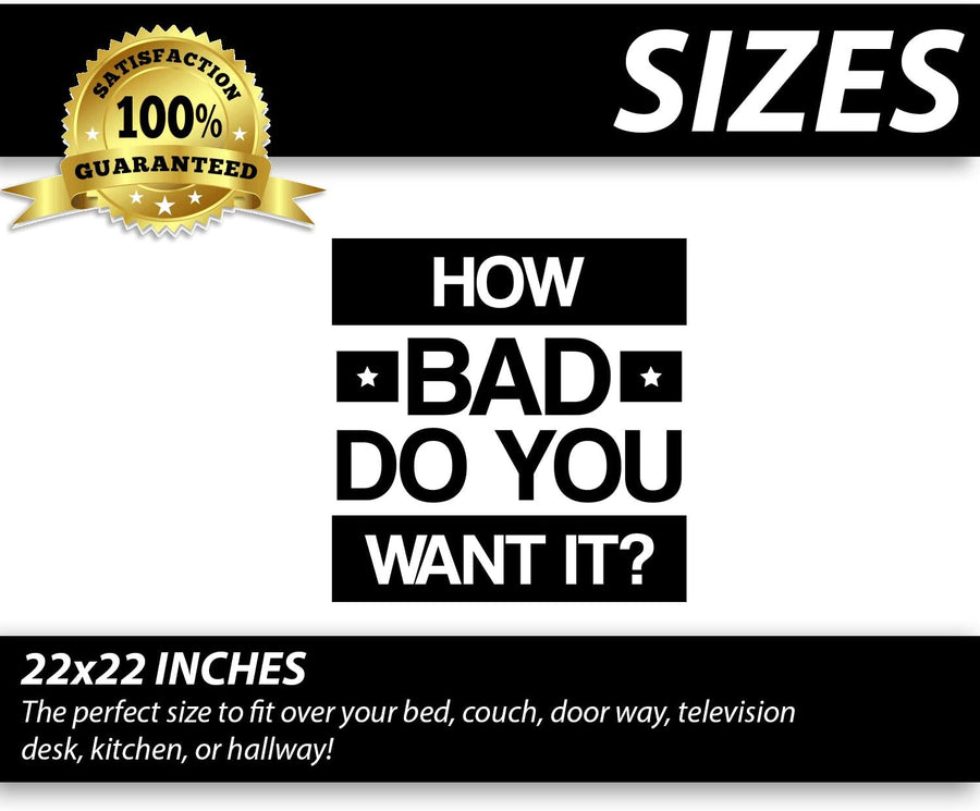 How Bad Do You Want It Wall Decal Sticker
