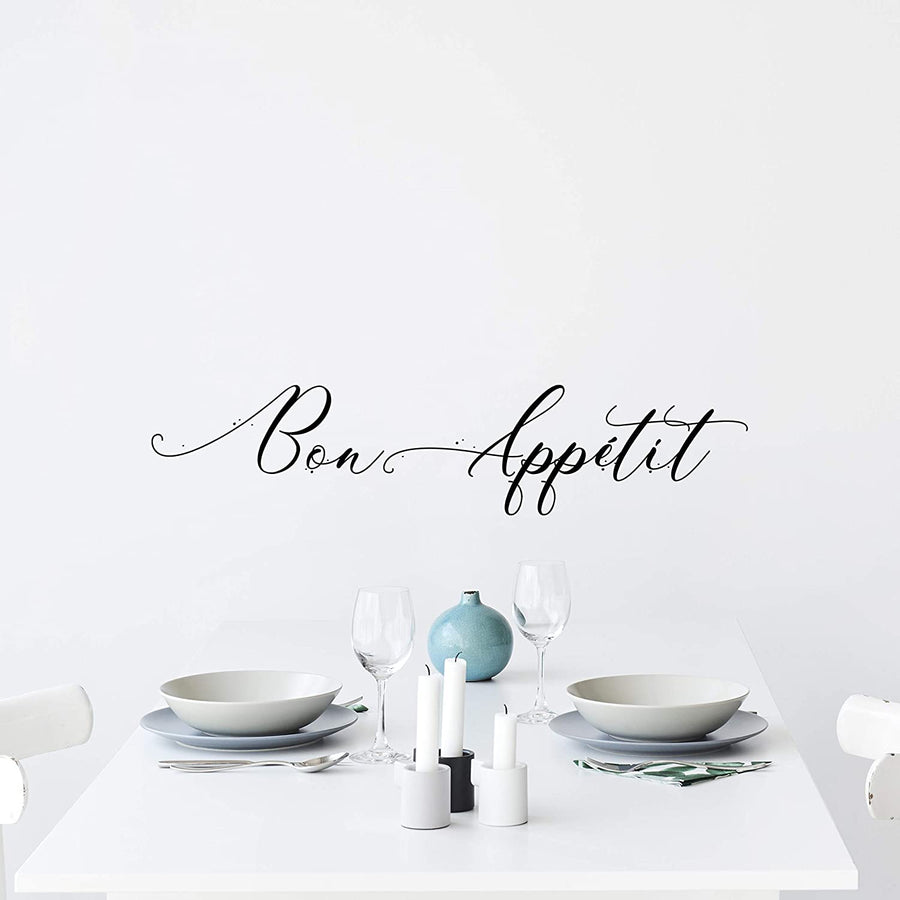 bon appetit kitchen wall decal sticker quote home decor