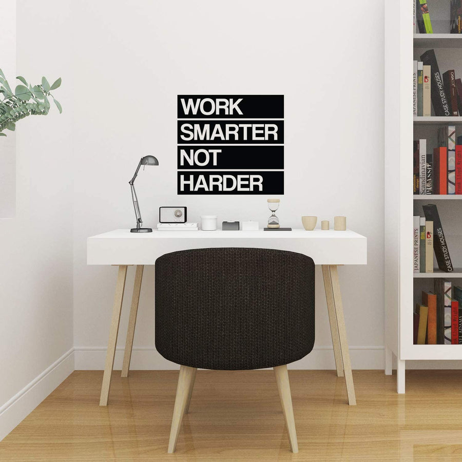 Work Smarter Not Harder Wall Decal Sticker