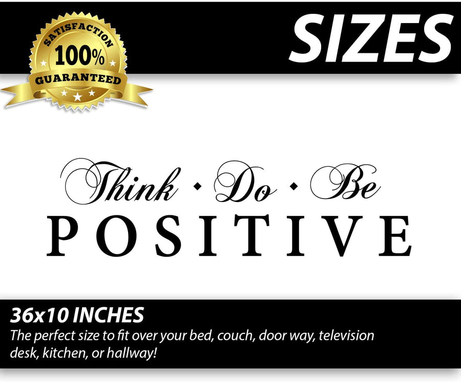 Think Do Be Positive Wall Decal Sticker