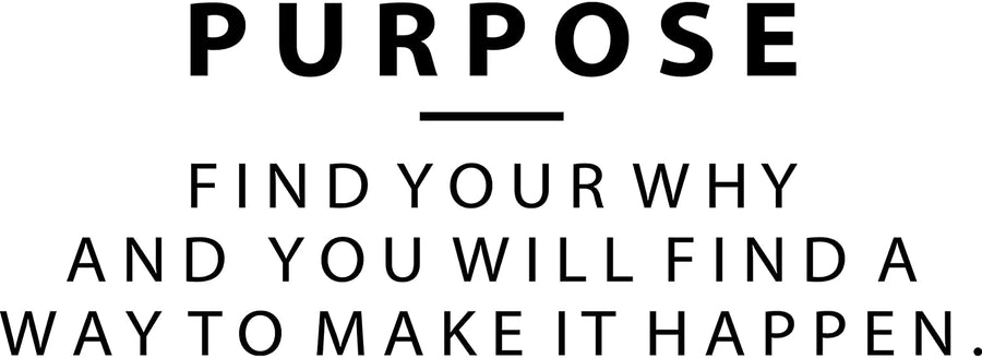 Purpose Find Your Why And You Will Find A Way To Make It Happen Wall Decal Sticker