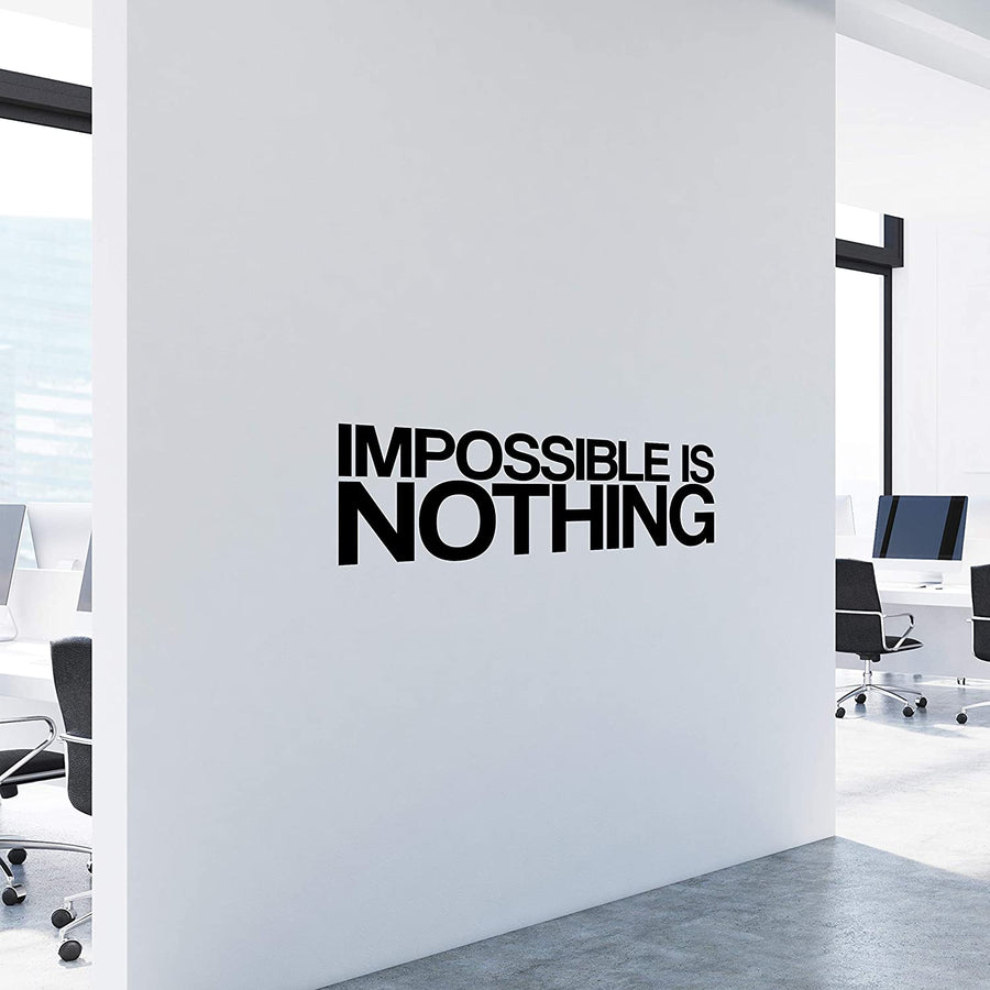 Impossible is Nothing Wall Decal Sticker