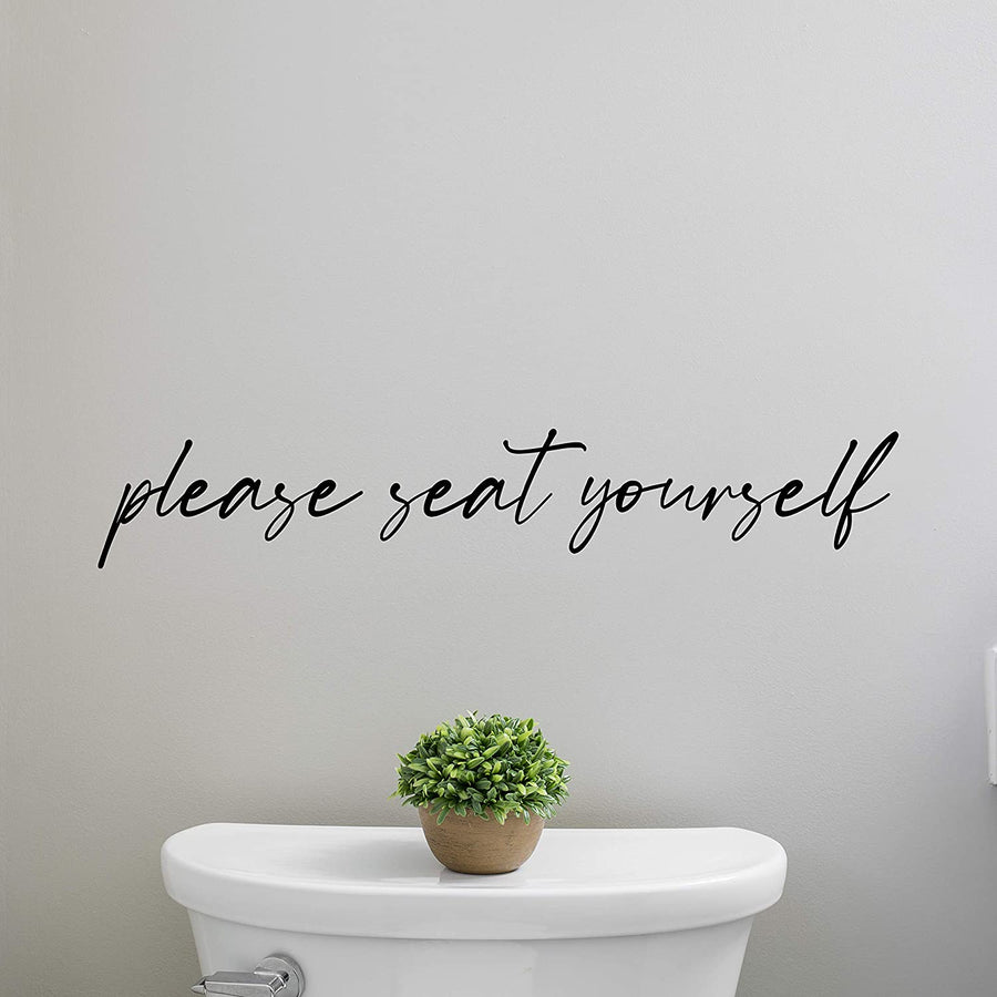 Please Seat Yourself Wall Decal Sticker