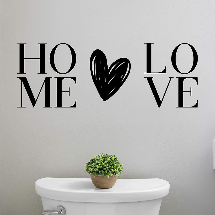 Home Heart Love Wall Decal Sticker